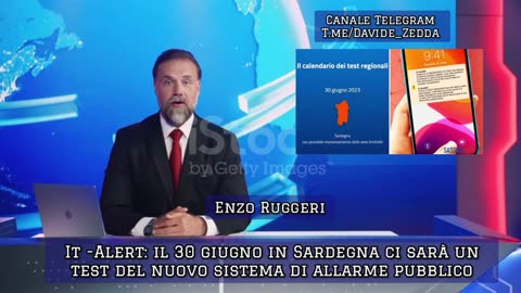 Italian alert system to be tested this month