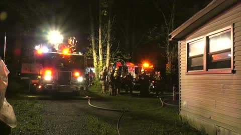 HOUSE FIRE ON 3 MILE RUN IN LEHIGH TOWNSHIP, PA