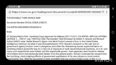 (2021) THE INVISIBLE THIRD WORLD WAR Document Type: CREST Collection: General CIA Records Document Number (FOIA) /ESDN (CREST): CIA-RDP90-00965R000100260020-4