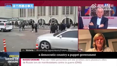 French woman living in Ukraine goes off script on French TV