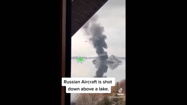 Russian Aircraft is Shot down above a lake