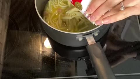 ingredient egg drop noodle soup!