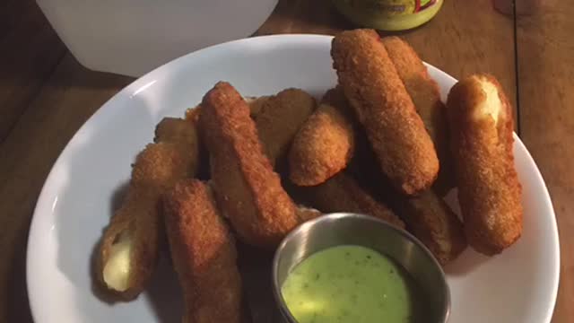 Mozzarella 🧀 Sticks Cooked On Pizza Oven