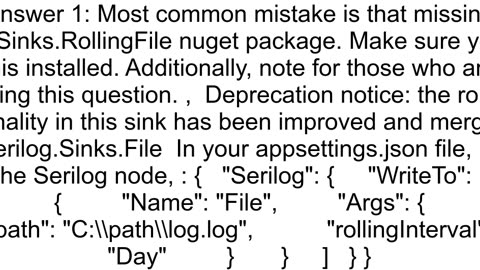 Can39t get Serilog to write to a RollingFile log