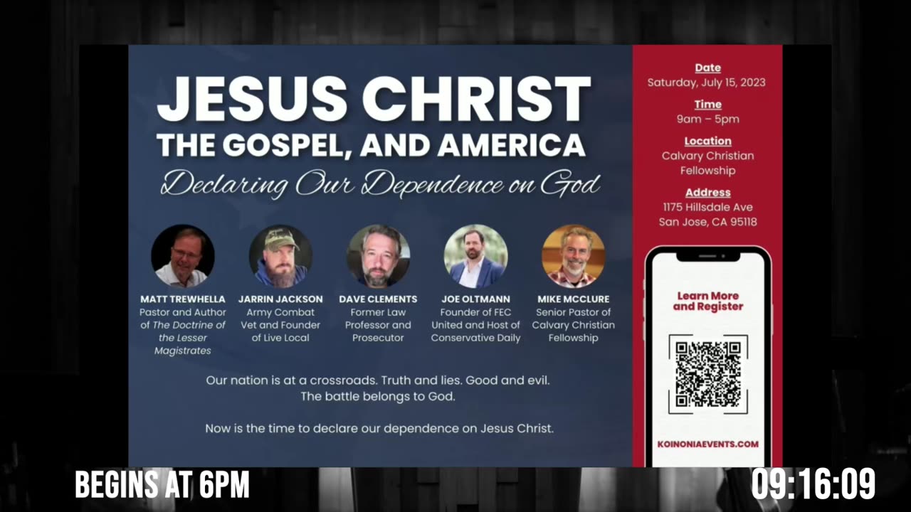 Jesus Christ - The Gospel, and America