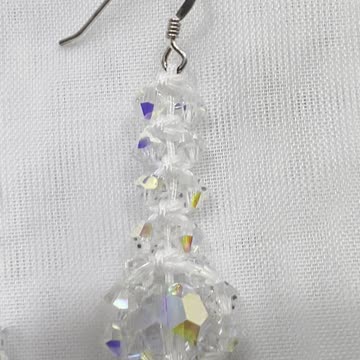 Handmade + Knotting Unique 1.88” Drop Earrings with 925 Sterling Silver