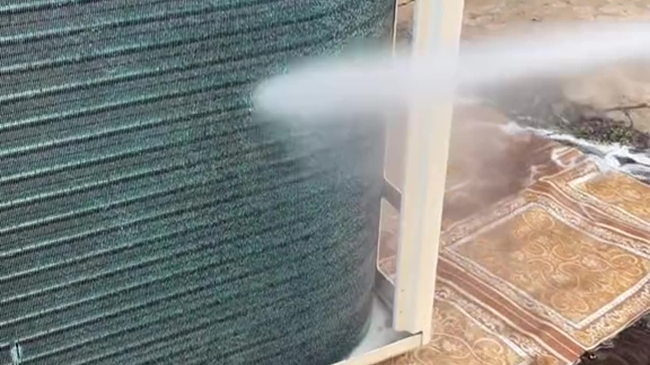 AC cleaning washing