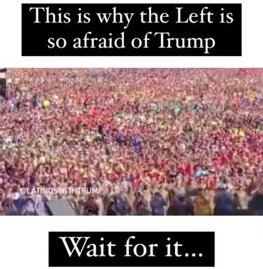 HUGE CROWND THIS IS WHY THE LEFT IS SO AFRAID OF TRUMP.