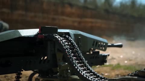 Ukrainians Training with Automatic Turrets