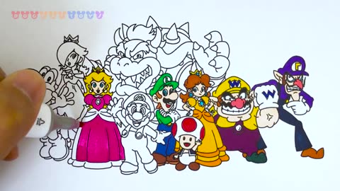 How to - Draw Super Mario Characters