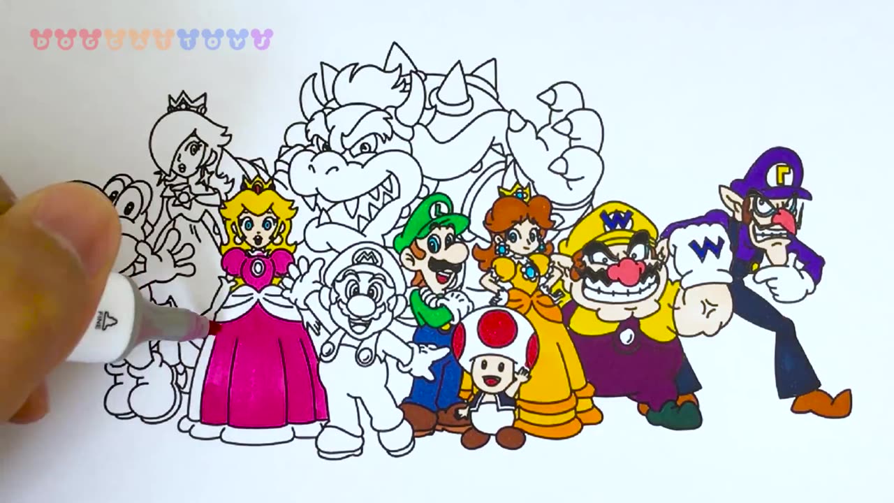 How to - Draw Super Mario Characters