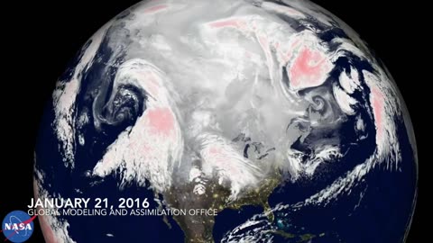 NASA Supercomputer Model Shows the Flow of Blizzard 2016