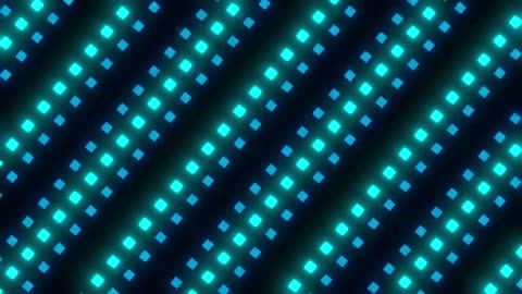 Surface with small squares of blue light flashing