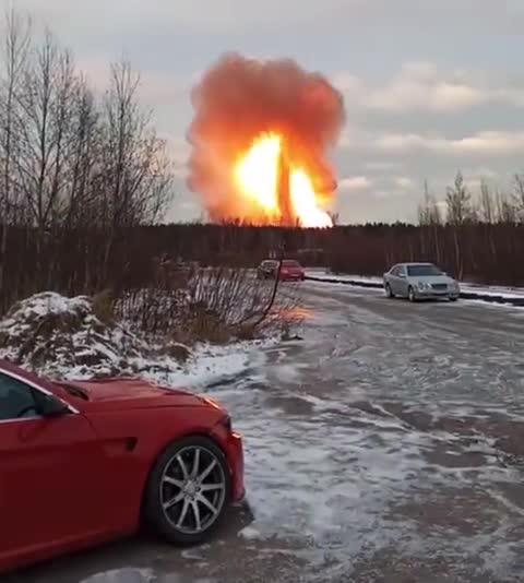 18.11.2022 Gaspipeline in Sankt Petersburg gesprengt