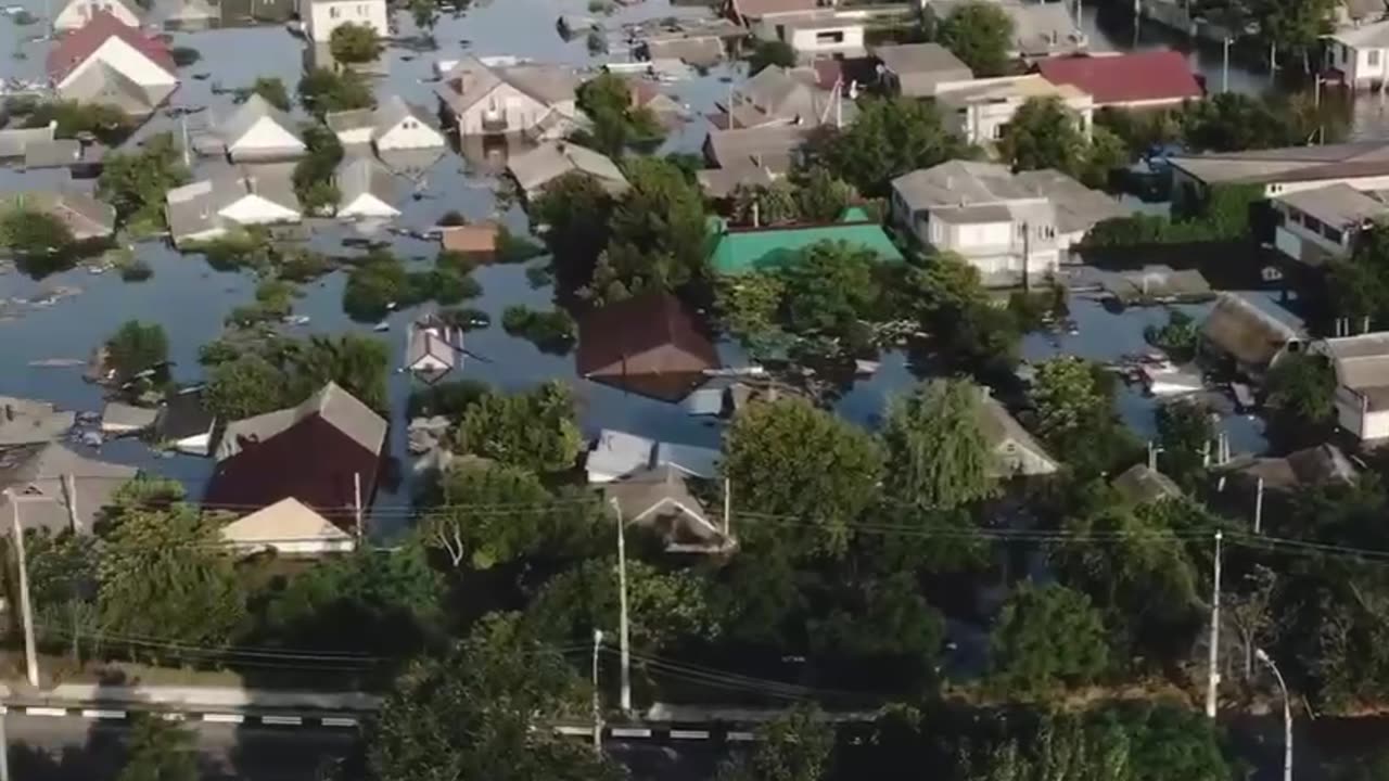 Update on the flooding caused buy the nazi's blowing up the dam...