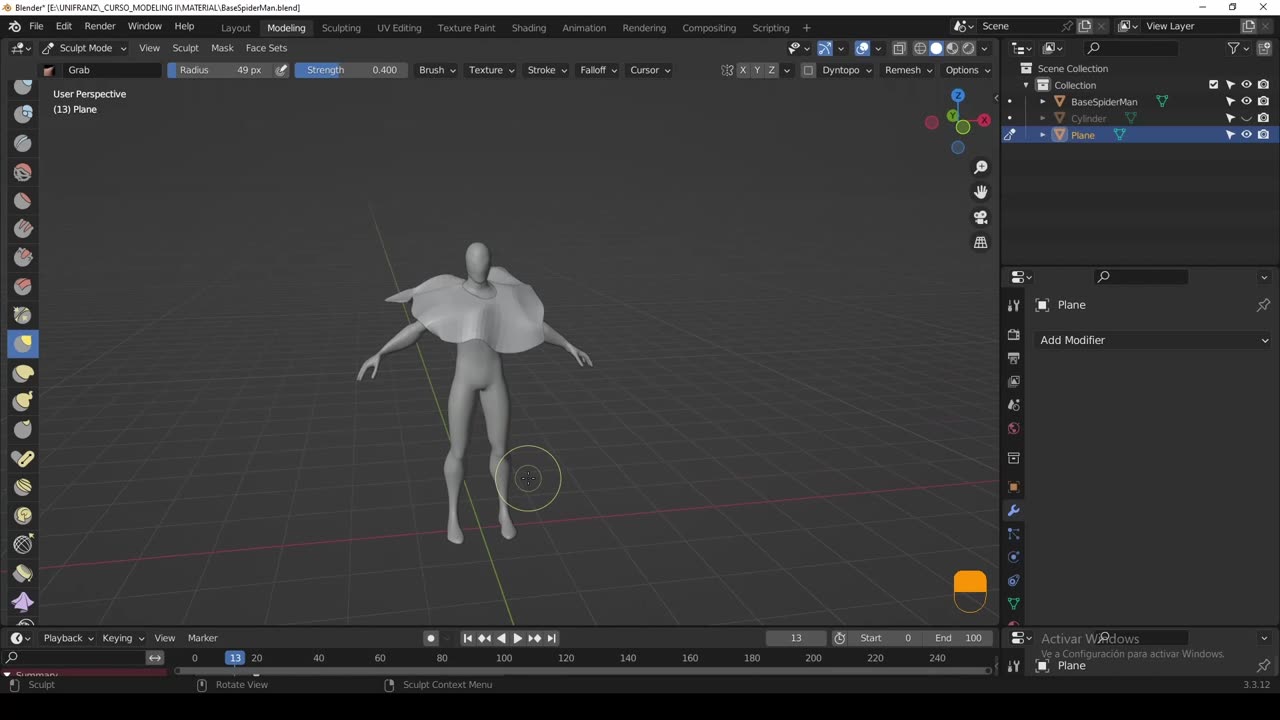 Blender - faldas y capas en blender