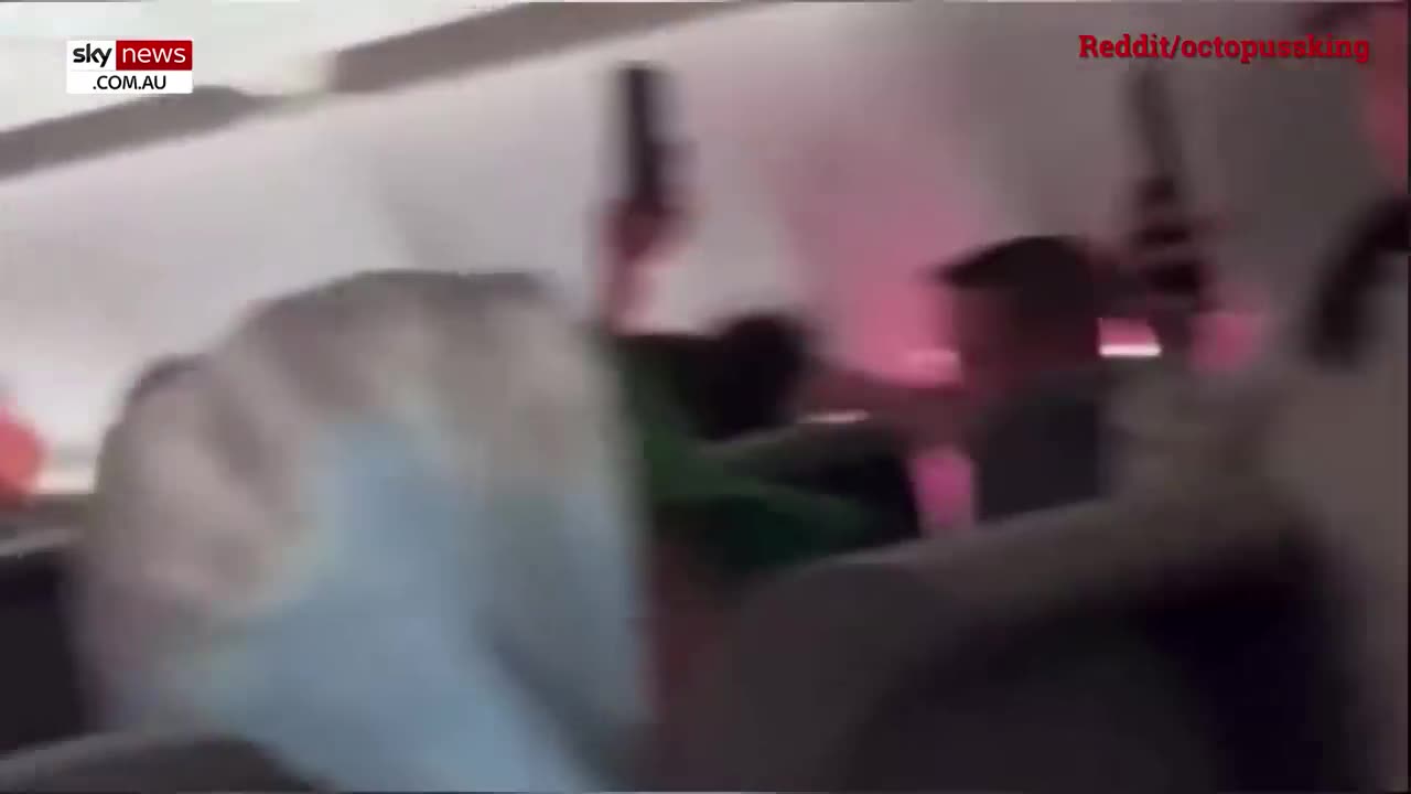 'She's possessed' Woman freaks out passengers with mid-flight meltdown.