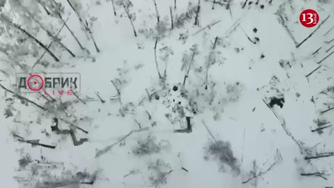 Over 20 Russians attack position of 2 Ukrainian fighters in snowy forest -Ukrainians won't surrender