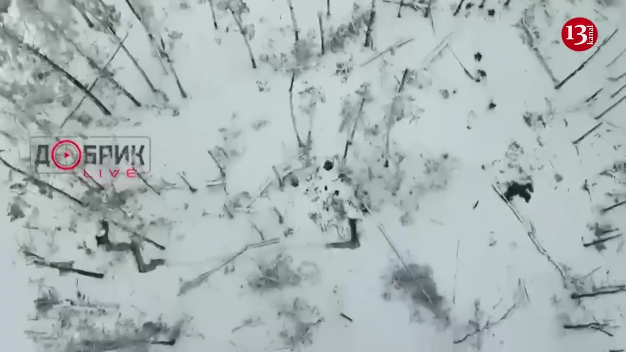 Over 20 Russians attack position of 2 Ukrainian fighters in snowy forest -Ukrainians won't surrender