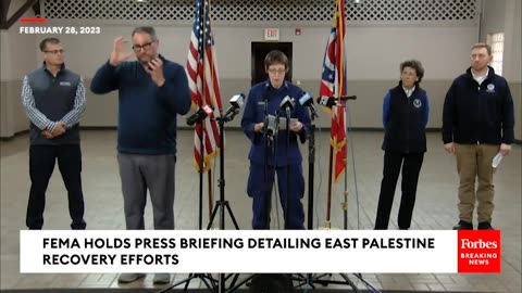 FEMA Holds Press Briefing Detailing Continuing East Palestine Recovery Efforts