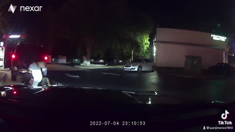 Two Men Fight at a Drive-Thru