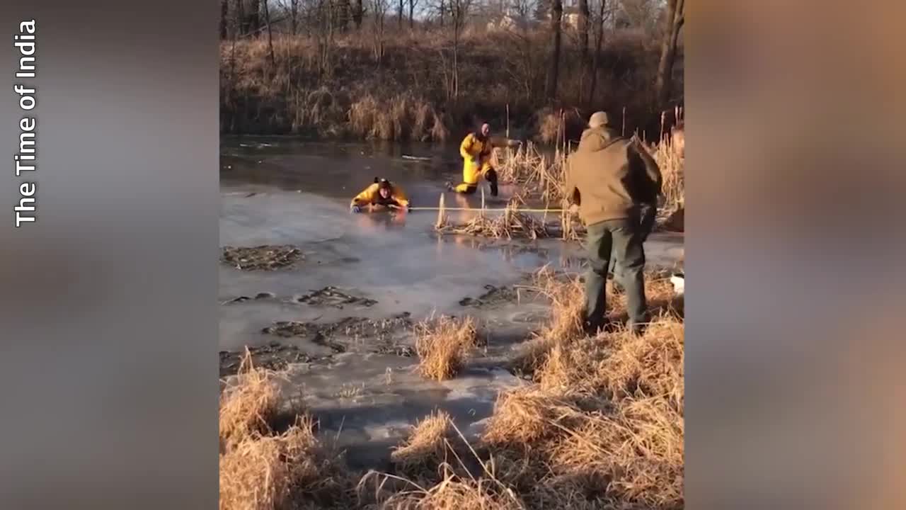 falling into an ice pit