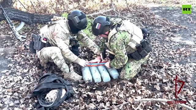 Russia’s National Guard Discovers Ammo Cache in Zaporozhye Region
