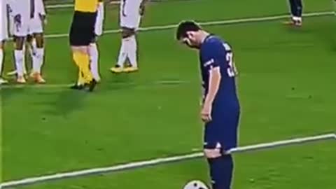 Messi free kick 🦶