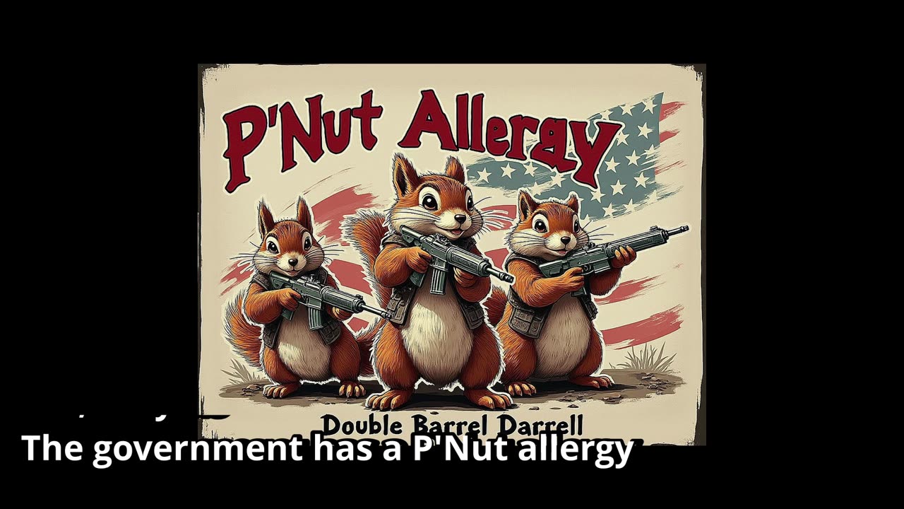 Double Barrel Darrell - P'Nut Allergy (Simple Lyrics Video)