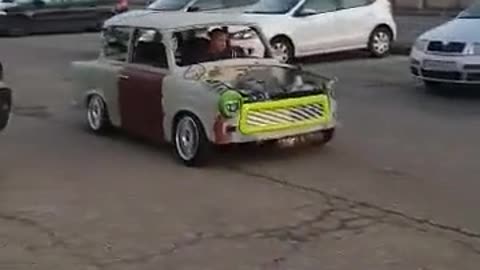 After modification of abandoned cars, drivin