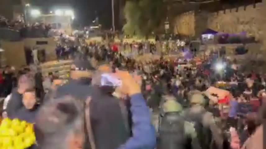 "Protests and detentions" in Jerusalem.