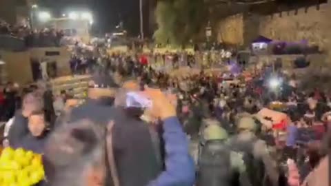 "Protests and detentions" in Jerusalem.