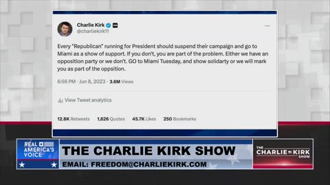 Trump Indicted: Calling on Every GOP Candidate to Suspend Their Campaign and Show Up in Solidarity