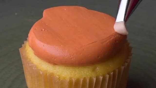 Dessert-ception. Turn your next batch of cupcakes into cute mini pumpkin pies