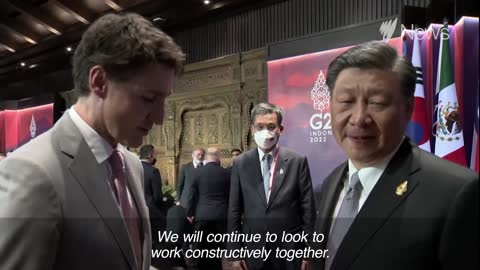 China's President Xi Jinping confronts Canada's Prime Minister Justin Trudeau | SBS News