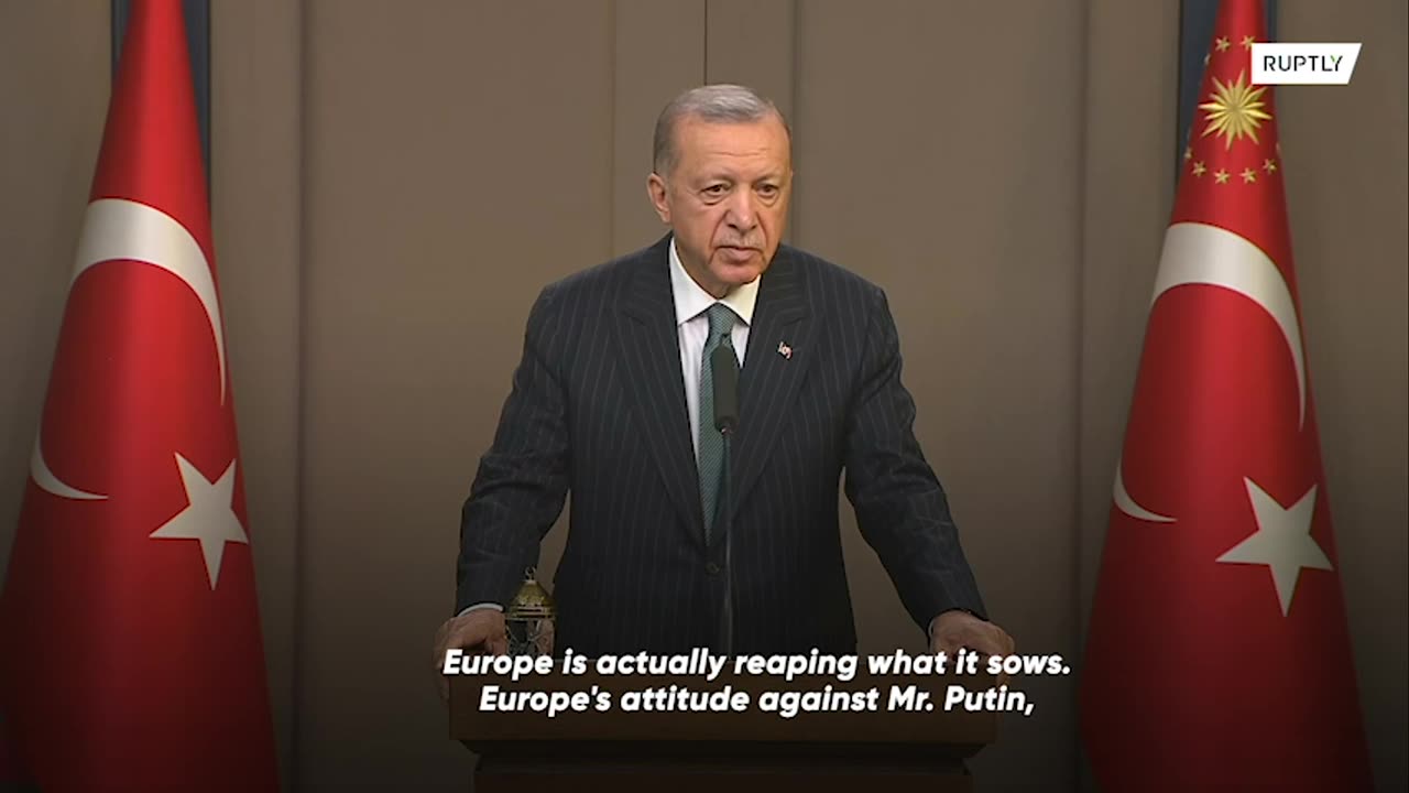 'Europe is reaping what it sows' - Erdogan comments on gas crisis