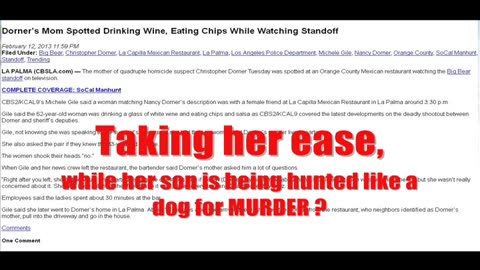 Burned Cop RAMPAGE! Obama Supporter, 'Killer' Cop Chris Dorner; ALIVE in 2017?