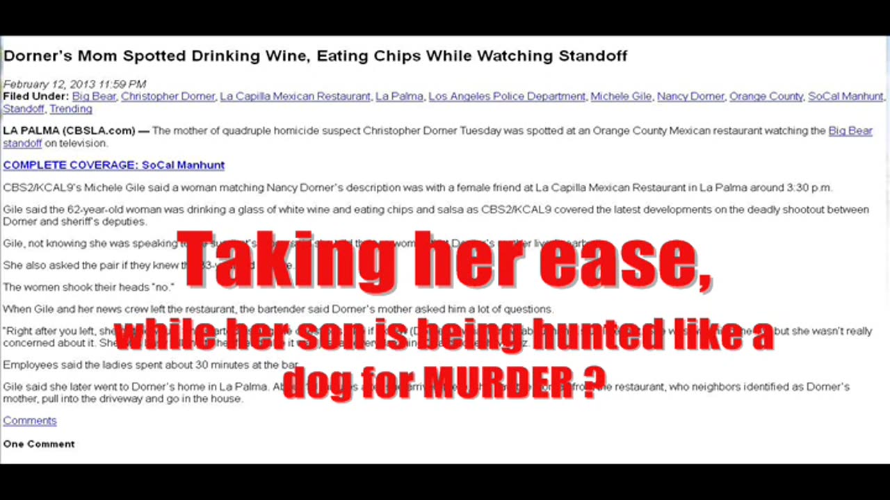 Burned Cop RAMPAGE! Obama Supporter, 'Killer' Cop Chris Dorner; ALIVE in 2017?