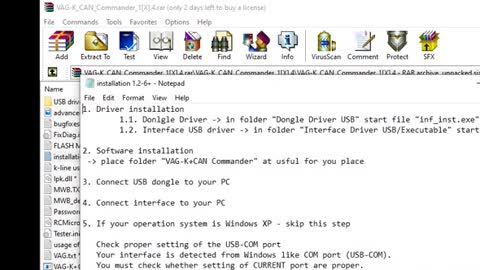 VAG K CAN COMMANDER 1.4 HOW TO DOWNLOAD AND INSTALL 2023 windows 10