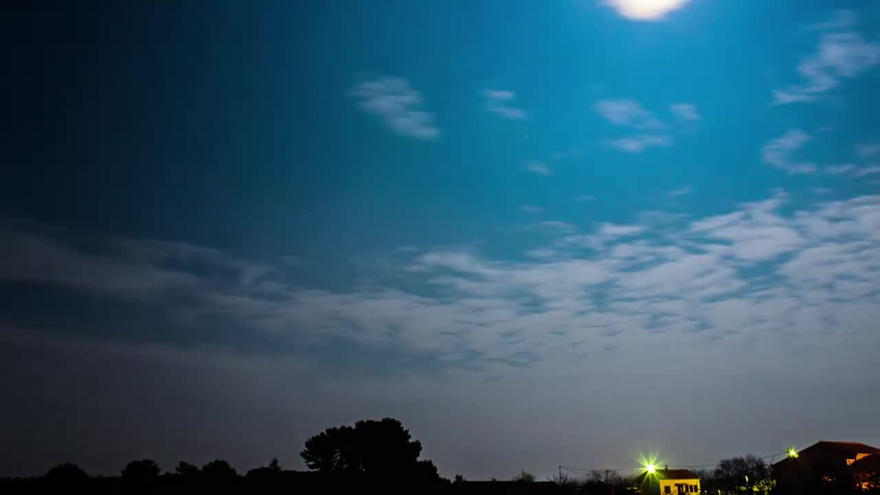 Time Lapse Night Clouds