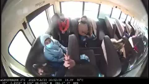 Children on school bus get in bad crash
