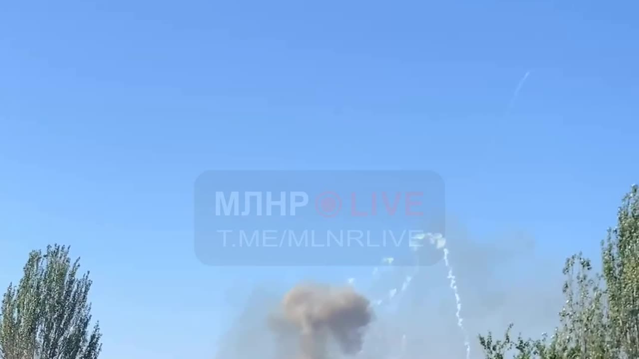 Russian Ammo Dump Detonates Sending Munitions into the Air