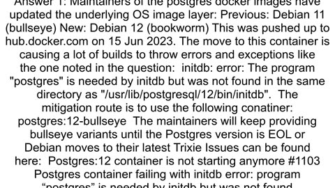 Postgres container failed to start with initdb error popen failure Cannot allocate memory