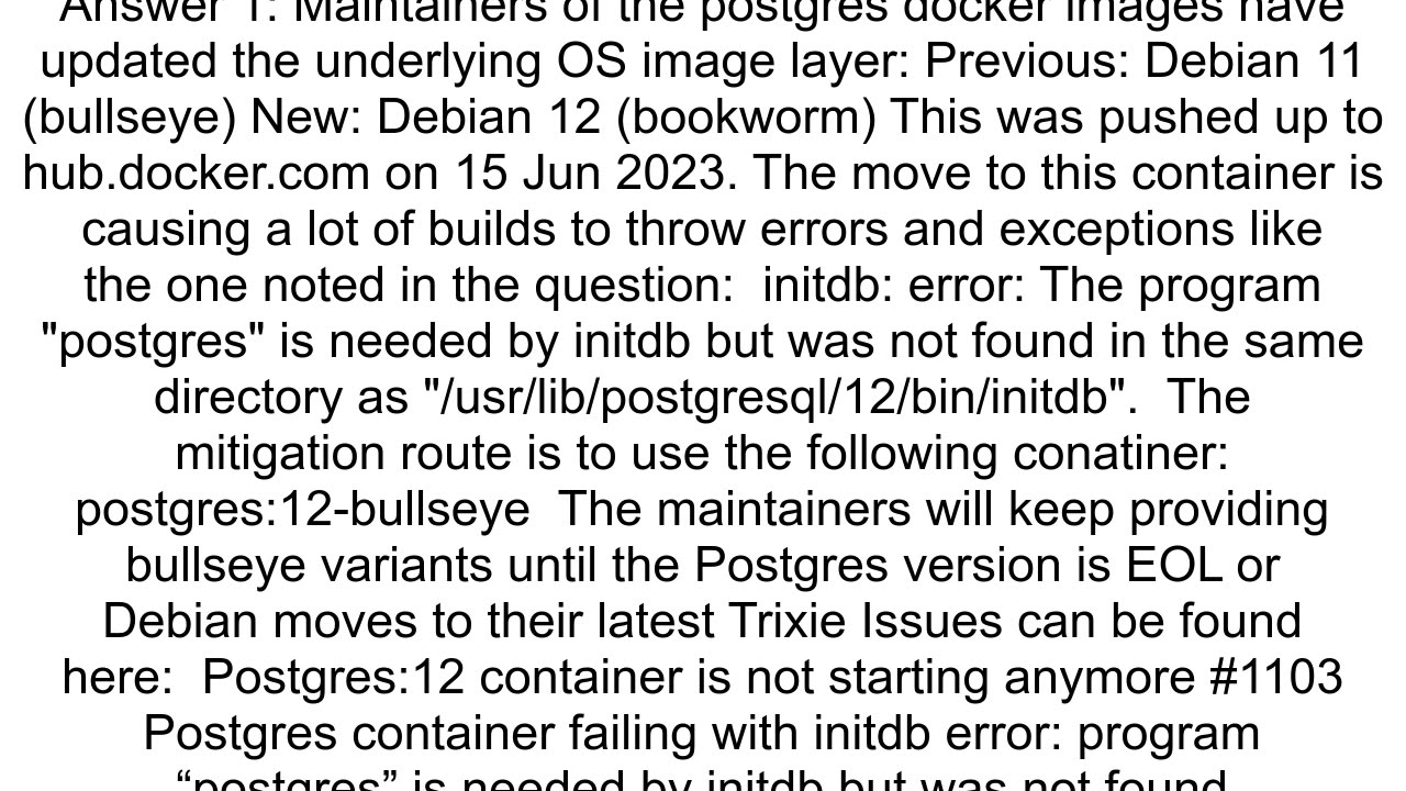 Postgres container failed to start with initdb error popen failure Cannot allocate memory