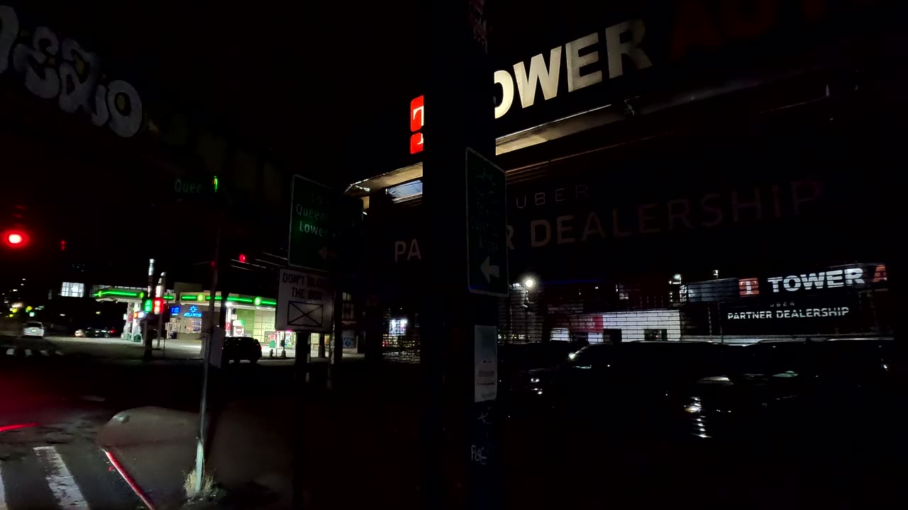 4K New York NYC ASMR Manhattan Queens Boro Borough at @ Night (04-06-2023) (8)