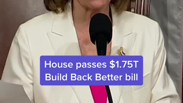 House passes $1.75T Build Back Better bill
