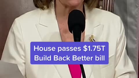 House passes $1.75T Build Back Better bill