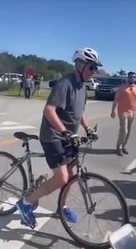 Biden Falls Off His Bike in Delaware.