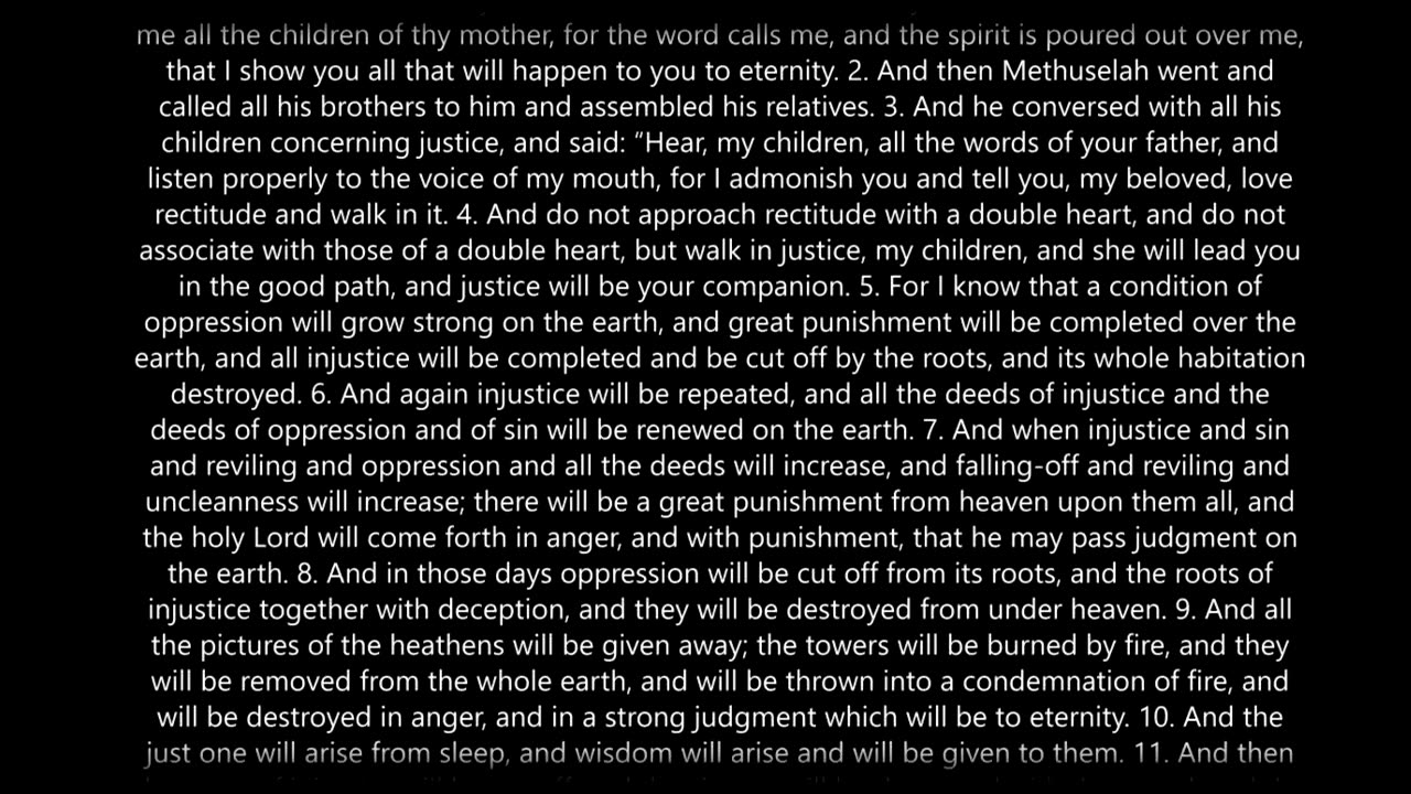The Book Of Enoch - Definitive Reference w_ audio and text, full apocalyptic religious narration