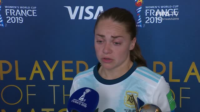 Estefania Banini – Player of the Match – Argentina v Japan